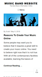 Mobile Screenshot of musicbandwebsite.com