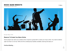 Tablet Screenshot of musicbandwebsite.com